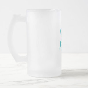 Frosted Glass Mok met Abstract wervelontwerp