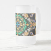 Frosted Glass Mok met Braziliaans Kleuren ontwerp (Voorkant rechts)