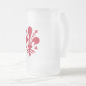 Frosted Glass Mok met de vlag van Florence (Voorkant rechts)