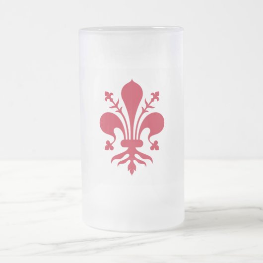 Frosted Glass Mok met de vlag van Florence (Center)