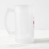 Frosted Glass Mok met de vlag van Florence (Links)