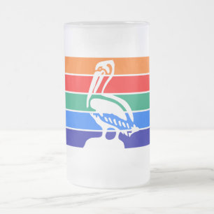 Frosted Glass Mok met de vlag van Sint-Petersburg