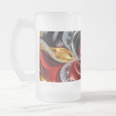 Frosted Glass Mok met Duitse kleuren ontwerp (Links)