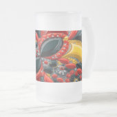 Frosted Glass Mok met Duitsland Kleuren ontwerp (Voorkant rechts)