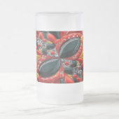 Frosted Glass Mok met Duitsland Kleuren ontwerp (Center)