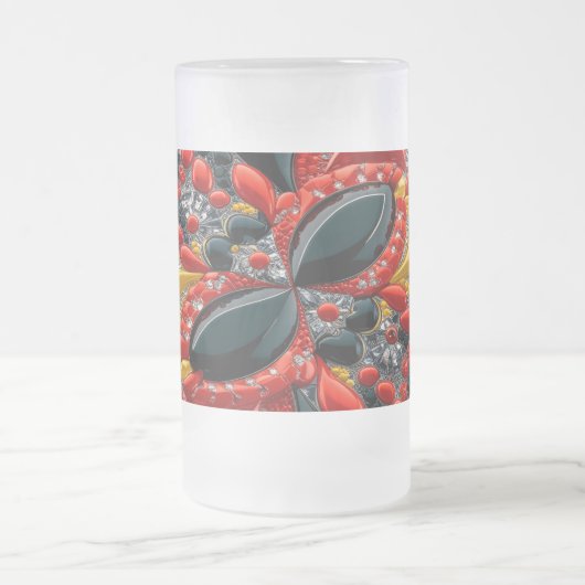 Frosted Glass Mok met Duitsland Kleuren ontwerp (Center)