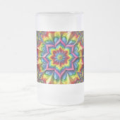 Frosted Glass Mok met LGBTQ kleuren ontwerp (Center)