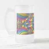 Frosted Glass Mok met LGBTQ kleuren ontwerp (Links)