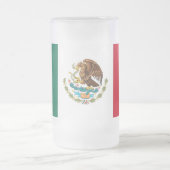 Frosted Glass Mok met Mexicaanse vlag (Center)