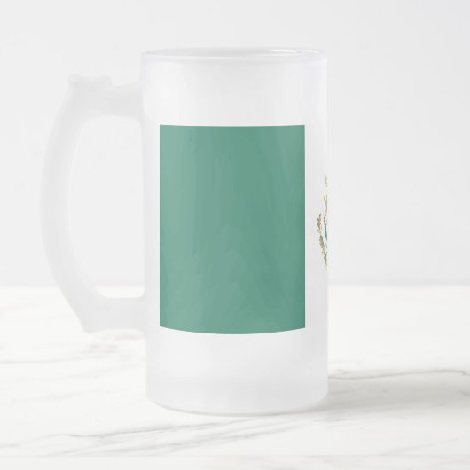 Frosted Glass Mok met Mexicaanse vlag (Links)