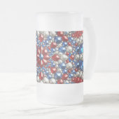 Frosted Glass Mok met Nederlands Kleuren ontwerp (Voorkant rechts)