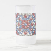 Frosted Glass Mok met Nederlands Kleuren ontwerp (Center)