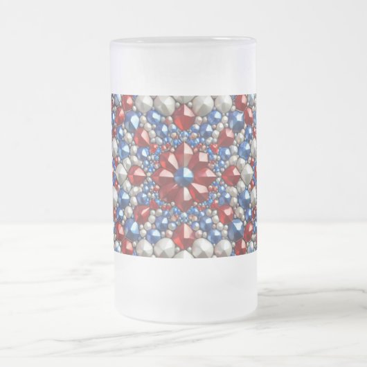 Frosted Glass Mok met Nederlands Kleuren ontwerp (Center)