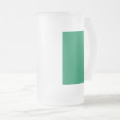 Frosted Glass Mok met Nigeriaanse vlag (Voorkant rechts)