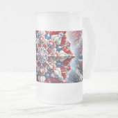 Frosted Glass Mok met Noors Kleuren ontwerp (Voorkant rechts)