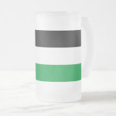 Frosted Glass Mok met Palestijnse vlag (Voorkant rechts)