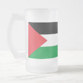 Frosted Glass Mok met Palestijnse vlag (Links)