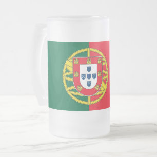 Frosted Glass Mok met Portugese vlag