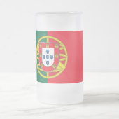 Frosted Glass Mok met Portugese vlag (Center)