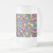 Frosted Glass Mok met Roemeens Kleuren ontwerp (Voorkant rechts)