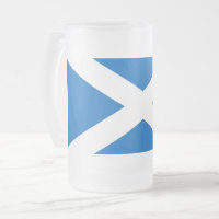 Frosted Glass Mok met Schotse vlag