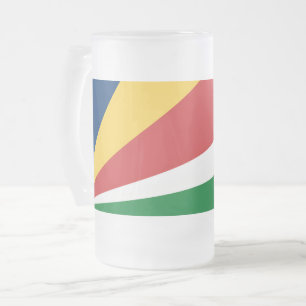 Frosted Glass Mok met Seychellen Kleuren ontwerp