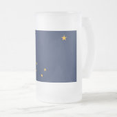 Frosted Glass Mok met vlag van Alaska, Verenigde S (Voorkant rechts)