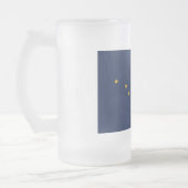 Frosted Glass Mok met vlag van Alaska, Verenigde S (Links)