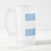 Frosted Glass Mok met vlag van Argentinië (Links)