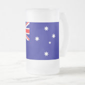 Frosted Glass Mok met vlag van Australië (Voorkant rechts)