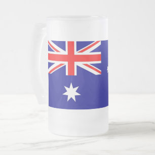 Frosted Glass Mok met vlag van Australië