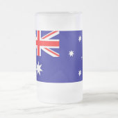 Frosted Glass Mok met vlag van Australië (Center)