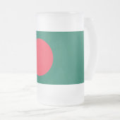 Frosted Glass Mok met vlag van Bangladesh (Voorkant rechts)