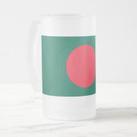 Frosted Glass Mok met vlag van Bangladesh