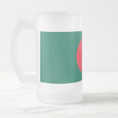 Frosted Glass Mok met vlag van Bangladesh (Links)