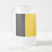 Frosted Glass Mok met vlag van België (Voorkant links)