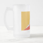 Frosted Glass Mok met vlag van Bhutan (Links)