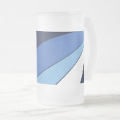 Frosted Glass Mok met vlag van Columbia, SC (Voorkant rechts)