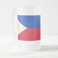 Frosted Glass Mok met vlag van de Filipijnen
