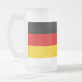 Frosted Glass Mok met vlag van Duitsland (Links)