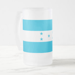 Frosted Glass Mok met vlag van Honduras