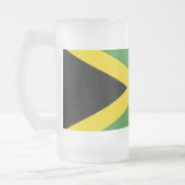 Frosted Glass Mok met vlag van Jamaica (Links)