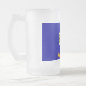 Frosted Glass Mok met vlag van Kansas, Verenigde S (Links)