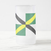 Frosted Glass Mok met vlag van Monterey, VS (Center)