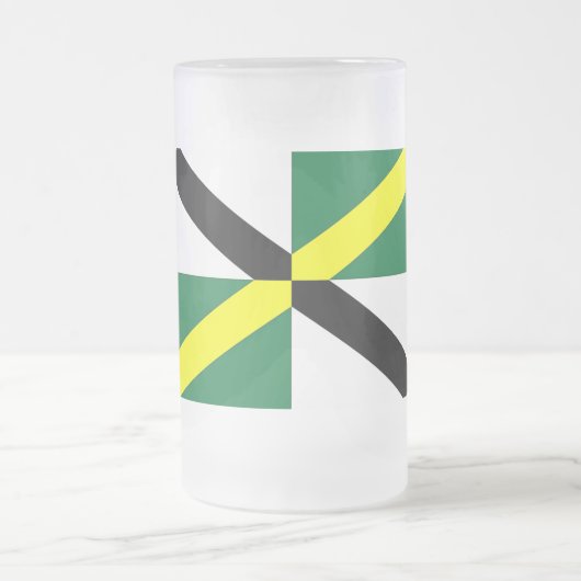 Frosted Glass Mok met vlag van Monterey, VS (Center)