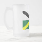 Frosted Glass Mok met vlag van Monterey, VS (Links)