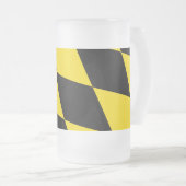 Frosted Glass Mok met vlag van München (Voorkant rechts)
