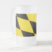 Frosted Glass Mok met vlag van München (Voorkant links)