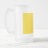 Frosted Glass Mok met vlag van New Mexico (Links)