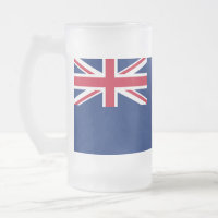 Frosted Glass Mok met vlag van Nieuw-Zeeland